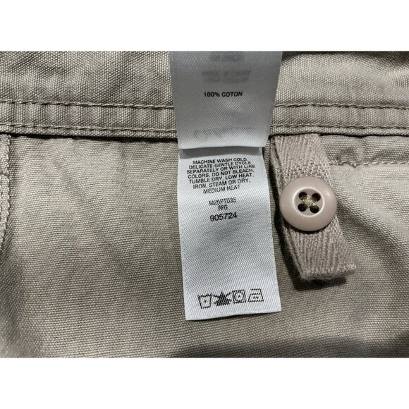 Cabelas Hiker Pant Size 36x32 (31.5 Msmt) Tan 7 Pocket Zip Button Closure - Picture 12 of 13